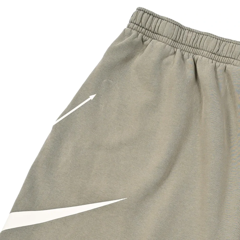 Nike Club Fleece Big Swoosh Logo‎ Men's Shorts 2XL Light Olive Gray BV2721-320